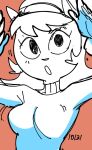 2025 anthro bouncing_breasts breasts clothing dbaru domestic_cat felid feline felis female kitty_katswell mammal nickelodeon sketch solo sweater t.u.f.f._puppy topwear turtleneck