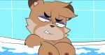  animal_humanoid anthro bath bathing bathtub big_breasts breasts canid canid_humanoid canine canine_humanoid cooki_(super_planet_dolan) female gaykirby humanoid mammal mammal_humanoid nude raccoon_dog solo tanuki tanuki_humanoid water 