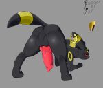  absurd_res animal_genitalia animal_penis anus balls black_anus butt canine_genitalia canine_penis druggetcat eeveelution generation_2_pokemon genitals hi_res male nintendo penis pokemon pokemon_(species) solo umbreon 