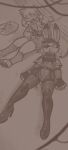 4_fingers anthro athletic athletic_female blood blood_from_mouth blood_in_mouth bodily_fluids boots breasts canid canine canis clothing corpse dead_eyes death_piss domestic_dog drooling duo eye_wound female female_death fingers footwear genital_fluids gore hi_res high_heeled_boots high_heels him_army incontinence killing lagomorph leporid male mammal pawpads rabbit ryona saliva shoes stabbed_in_eye topwear urine vest wounded zipper