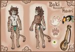 2025 anthro athletic atryl baki_kazari bard bisexual brown_hair bulge butt claws clothing cloud domestic_cat felid feline felis female fur green_eyes hair jewelry long_hair looking_at_viewer lute male mammal mask model_sheet musical_instrument musician necklace paizo pathfinder plucked_string_instrument pubes shirtless shirtless_male solo solo_focus string_instrument striped_body striped_fur stripes tabby_cat tan_body tan_fur thong underwear white_body white_fur