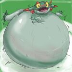 ambiguous_gender belly big_belly dreepy feral generation_8_pokemon hi_res huge_belly morbidly_obese morbidly_obese_ambiguous morbidly_obese_feral myu633nmnm nintendo obese obese_ambiguous obese_feral overweight overweight_ambiguous overweight_feral pokemon pokemon_(species) solo