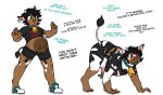biped_to_quadruped black_body black_fur black_hair bovid bovine cattle clothing cow_ears dani_(sutagaki) ear_piercing ear_tag female feral fur green_eyes growth hair hi_res human human_to_feral mammal markings mental_transformation mid_transformation multicolored_body multicolored_fur open_mouth panicking piercing simple_background solo species_transformation spots spotted_body spotted_fur sutagaki tail tail_tuft teats torn_clothing transformation tuft udder_growth udders white_background white_body white_fur