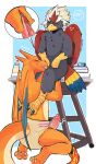 2025 2_horns 3_toes 5_fingers abdl absurd_res adult_baby ageplay animal_feet anthro artist_name avian avian_feet baby_bottle back_wings baxter_blaze beak black_claws black_finger_claws black_talons black_toe_claws blue_cere blue_pacifier blue_tail blue_tail_feathers blue_tail_tip blue_wings blush bodily_fluids bottle braviary cere_(anatomy) changing_table charizard claws clean_diaper close-up close_up_panel cloth_diaper clothed clothing container countershade_body countershade_tail countershade_torso countershading curling_toes dialogue diaper diaper_changing_supplies diaper_fastener diaper_fetish diaper_only digital_drawing_(artwork) digital_media_(artwork) dipstick_tail draconic dragon_tail duo emanata erection eyes_closed fan_character fastener feather_hair feathered_crest feathers feet fellatio finger_claws fingers fire flaming_tail fructoruu furniture generation_1_pokemon generation_5_pokemon genitals grey_arms grey_body grey_face grey_feathers grey_legs grey_wings head_crest hi_res horn humanoid_hands infantilism kneeling kneeling_and_blow_position kneeling_oral_position licking looking_pleasured male male/male markings membrane_(anatomy) membranous_wings milk milk_bottle milk_container multicolored_body multicolored_feathers multicolored_tail multicolored_tail_feathers nado_soarian nintendo nude on_table open_mouth oral oral_penetration orange_arms orange_body orange_face orange_feet orange_legs orange_snout orange_tail orange_wings pacifier penetration penile penis penis_in_mouth penis_lick pink_diaper_fastener pink_fastener pink_penis pokemon pokemon_(species) pokemorph pseudo_hair red_back red_body red_feathered_crest red_feathers red_tail red_tail_feathers red_wings reptile roleplay scalie scuted_arms scuted_feet scuted_hands scuted_legs scutes sex sharp_teeth simple_background sit_and_blow_position sitting sitting_on_changing_table sitting_on_table speech_bubble sweat sweatdrop table tail tail_feathers tail_markings talon_hands talons tan_body tan_cloth_diaper tan_feather_hair tan_tail tan_torso teeth text throbbing throbbing_penis toe_claws toes tongue topless wearing_diaper white_feathered_crest white_toe_claws wings wood wood_furniture wood_table yellow_arms yellow_beak yellow_feet yellow_hands yellow_legs yellow_tail yellow_tail_feathers