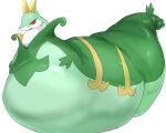 2020 ambiguous_gender feral generation_5_pokemon green_body hi_res kemono morbidly_obese morbidly_obese_ambiguous morbidly_obese_feral myu633nmnm nintendo obese obese_ambiguous obese_feral overweight overweight_ambiguous overweight_feral pokemon pokemon_(species) reptile scalie serperior simple_background solo white_background