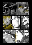 2_fingers 3_fingers 4_arms absurd_res antennae_(anatomy) anthro anus arthropod bed bedding bee belly blanket bloated blush breasts butt claws comic duo english_text fart fart_cloud fart_fetish fart_sniffing farting_female female female_farting fingers furniture grinding heather_(soomir) hectar_(soomir) hi_res hymenopteran insect male male/female mask medical_instrument monochrome multi_arm multi_limb night nipples nude nude_anthro nude_female nude_male oxygen_mask pillow scientific_instrument sleeping sleeping_together sniffing soomir stinger stinger_tail tail text thought thought_bubble thoughts tube waking_up whimpering