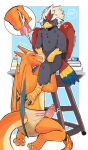 2025 2_horns 3_toes 5_fingers abdl absurd_res adult_baby ageplay animal_feet anthro artist_name avian avian_feet baby_bottle back_wings baxter_blaze beak black_claws black_finger_claws black_talons black_toe_claws blue_cere blue_pacifier blue_tail blue_tail_feathers blue_tail_tip blue_wings blush bodily_fluids bottle braviary cere_(anatomy) changing_table charizard claws close-up close_up_panel cloth_diaper clothed clothing container countershade_body countershade_tail countershade_torso countershading cum cum_in_mouth cum_inside cum_on_face curling_toes dialogue diaper diaper_changing_supplies diaper_fastener diaper_fetish diaper_only diaper_use digital_drawing_(artwork) digital_media_(artwork) dipstick_tail draconic dragon_tail duo emanata erection eyes_closed fan_character fastener feather_hair feathered_crest feathers feces feet fellatio finger_claws fingers fire flaming_tail fructoruu furniture generation_1_pokemon generation_5_pokemon genital_fluids genitals grey_arms grey_body grey_face grey_feathers grey_legs grey_wings head_crest hi_res horn humanoid_hands infantilism kneeling kneeling_and_blow_position kneeling_oral_position licking looking_pleasured male male/male markings membrane_(anatomy) membranous_wings milk milk_bottle milk_container multicolored_body multicolored_feathers multicolored_tail multicolored_tail_feathers nado_soarian nintendo nude on_table open_mouth oral oral_penetration orange_arms orange_body orange_face orange_feet orange_legs orange_snout orange_tail orange_wings pacifier penetration penile penis penis_in_mouth penis_lick pink_diaper_fastener pink_fastener pink_penis pokemon pokemon_(species) pokemorph pseudo_hair red_back red_body red_feathered_crest red_feathers red_tail red_tail_feathers red_wings reptile roleplay scalie scuted_arms scuted_feet scuted_hands scuted_legs scutes sex sharp_teeth simple_background sit_and_blow_position sitting sitting_on_changing_table sitting_on_table soaked soiled_diaper speech_bubble sweat sweatdrop table tail tail_feathers tail_markings talon_hands talons tan_body tan_cloth_diaper tan_feather_hair tan_tail tan_torso teeth text throbbing throbbing_penis toe_claws toes tongue topless unclean_diaper urine urine_drip used_diaper wearing_diaper wet_diaper white_feathered_crest white_toe_claws wings wood wood_furniture wood_table yellow_arms yellow_beak yellow_feet yellow_hands yellow_legs yellow_tail yellow_tail_feathers