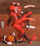 4_toes absurd_res ball balls basketball_(ball) bench bodily_fluids bottle cartoon_network clothed clothing container dripping erection eye_roll feet foot_fetish foot_sniffing footwear foster&#039;s_home_for_imaginary_friends genital_fluids genitals hi_res humanoid imaginary_friend itsdante leaking_precum legwear long_penis male navel nude partially_clothed penis precum precum_drip raised_leg shoes shoes_removed sitting sniffing sniffing_clothes sock_fetish sock_sniffing socks socks_removed soles solo steam steamy_feet steamy_penis stirrup_legwear stirrup_socks stirrup_stockings stirrups stockings sweat sweatdrop sweaty_clothing sweaty_feet sweaty_footwear sweaty_socks tall toes wall_(structure) wilt_(fhfif)