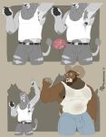  2025 anthro armpit_hair balls_outline barazoku big_bulge big_pecs bodily_fluids body_hair bottomwear bovid bovid_horn bulge caprine caprine_horn clothing comic denim denim_bottomwear denim_clothing detailed_bulge duo electronics eyewear facial_piercing felid genital_outline glasses hi_res horn in_heat internal jeans lactating lion male male/male male_lactation mammal mayternity melancholiclion multiple_ova muscular muscular_male nose_piercing nose_ring ovulating ovum pantherine pants pecs phone piercing public pupils raised_arm ram_horn ring_piercing sheep silhouette size_difference slit_pupils tail torn_bottomwear torn_clothing torn_jeans torn_pants yukoso_(melancholiclion) 