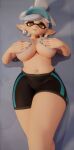 3d_(artwork) animal_humanoid areola areola_slip big_breasts blue_areola blue_nails bottomwear breasts cephalopod cephalopod_humanoid clothed clothing colored_nails covering covering_breasts covering_nipples cross_pupils digital_media_(artwork) ear_piercing ear_ring female hair hat headgear headwear hi_res humanoid humanoid_pointy_ears inkling looking_at_viewer lying marie_(splatoon) marine marine_humanoid mole_under_eye mollusk mollusk_humanoid nails nintendo octopus_humanoid on_back piercing pointy_ears pseudo_hair ring_piercing short_hair shorts smile smiling_at_viewer solo spandex spandex_shorts splatoon tentacle_hair tentacles tight_bottomwear tight_clothing tight_shorts tlittleginny topless topless_female topless_humanoid visor_cap wide_hips yellow_eyes