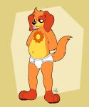 absurd_res anthro black_sclera briefs bulge canid canine canis clothed clothing detailed_bulge dogday_(poppy_playtime) doggettdouglasmcdog domestic_dog full-length_portrait fur hands_behind_back hi_res male mammal markings mob_entertainment multicolored_body multicolored_fur navel poppy_playtime portrait simple_background slightly_chubby smiling_critters solo tail tighty_whities underwear underwear_only whisker_spots white_briefs white_clothing white_underwear