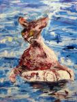 ambiguous_gender domestic_cat felid feline felis feral hairless hairless_cat mammal naircat partially_submerged realistic solo sphynx_(cat) water