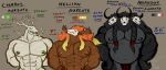 3_heads abaddor_aureate_(entitropy) abs absurd_res bear belly bone braided_hair charos_aureate_(entitropy) demon elemental_creature entitropy father_(lore) father_and_child_(lore) father_and_son_(lore) flora_fauna hair hellion_aureate_(entitropy) hi_res male mammal multi_head muscular muscular_male parent_(lore) parent_and_child_(lore) parent_and_son_(lore) plant skull skull_head son_(lore) text treant tree