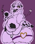 animal_print animal_print_bikini anthro big_breasts big_butt bikini black_lips black_nipples breasts broken_clothing busty_boy_(lore) butt canid canine canis clothing cow_print cow_print_bikini d_the_wolf dark_ears dark_eyes dark_tongue erect_nipples exposed_breasts fur heart_symbol hi_res huge_breasts huge_butt huge_thighs hyper hyper_breasts hyper_butt hyper_thighs lips male mammal mommydkg nipple_outline nipples pattern_bikini pattern_clothing pattern_swimwear sleeves snapping_bra solo swimwear thick_thighs tongue two-piece_swimsuit white_body white_fur wolf