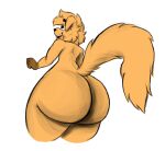  anthro big_butt big_tail bird_dog butt canid canine canis diggy(diggydog) diggydog domestic_dog floppy_ears from_behind_position fur fur_tuft golden_retriever hi_res huge_butt hunting_dog hyper hyper_butt looking_away male mammal markings retriever sex simple_background smile solo tail thick_thighs tuft wide_hips 