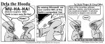 1998 ambiguous_gender anthro arthropod blattodea clothed clothed_ambiguous clothing cockroach cockroach_overlord comic dela_the_hooda duo english_text greyscale insect monochrome robe style_wager text