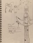 ancient_(rain_world) anthro echos_of_oaths female feral group guardian_(rain_world) hi_res humanoid hunter_(rain_world) hunter_long_legs_(rain_world) hybrid iterator_(rain_world) mark_of_communication paper rain_world sketch solo_focus tall videocult
