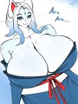  adult anthro ara_ara arctic_fox bare_shoulders big_breasts big_penis blue_body blue_fur blue_hair breasts canid canine cleavage clothed clothing digital_drawing_(artwork) digital_media_(artwork) ear_tuft female fox fur genitals grey_body grey_fur hag hair hi_res huge_breasts huge_penis hyper hyper_genitalia hyper_penis looking_at_viewer mammal mature_female overflowing_breasts penis red_body red_fur robe robe_only sagestrike2 smile tagme tagme_(character) true_fox tuft whiskers white_body 