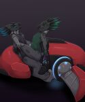  3_fingers 3_toes abdominal_bulge alien amputee anthro anthro_on_anthro anthro_penetrated anthro_penetrating anthro_penetrating_anthro arm_tuft bastiel bionic_leg bionics blue_body blue_eyes blue_feathers blush claws clothed clothing colored cybernetic_leg cybernetic_limb digitigrade disability duo eyes_closed fangs feather_hair feather_tuft feathered_crest feathers feet female female_on_top female_penetrated fingerless_gloves fingers flat_chested foot_on_face from_front_position ghost_vehicle_(halo) gloves green_body green_feathers grey_body grey_skin halo_(series) handwear head_crest hen_(bastiel) hi_res intraspecies kig-yar leotard male male/female male_penetrating male_penetrating_female mastery_position microsoft narrowed_eyes on_top open_mouth penetration pseudo_hair scales scalie sex shaded short_tail simple_background sitting t&#039;vaoan tail teeth toe_claws toes tongue tuft xbox_game_studios 