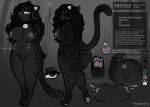 absurd_res alternative_fashion anthro anus big_breasts big_butt black_body black_fur black_hair black_lipstick bodily_fluids breasts butt cellulite claws cumcadaver curly_hair curvy_figure ear_piercing ear_ring ear_stud eyeliner eyeshadow facial_piercing felid female fur genitals goth green_eyes hair hi_res hip_dips lactating leopard leopard_spots lips lipstick makeup mammal mascara model_sheet navel navel_piercing nicole_(cumcadaver) nipple_piercing nipple_ring nipples nose_piercing nostril_piercing pantherine pawpads piercing plump_labia presenting pubes ring_piercing skull_accessory slightly_chubby slightly_chubby_female snaggle_tooth solo spots teats thick_bottom_lip thick_thighs tongue tongue_piercing voluptuous_female vulva