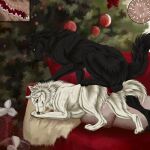 1:1 black_body black_fur blue_eyes brown_nose canid canine cheek_tuft christmas christmas_tree duo facial_tuft female female_penetrated feral feral_on_feral feral_penetrated feral_penetrating feral_penetrating_feral from_behind_position fur furniture glistening glistening_eyes green_eyes hi_res holidays leg_tuft male male/female male_penetrating male_penetrating_female mammal mouth_closed msdeadsoul neck_tuft on_sofa penetration penile penile_penetration penis_in_vagina plant sex side_view sofa tree tuft vaginal vaginal_penetration white_body white_fur