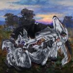 1:1 2024 artist_name black_body black_fur bodily_fluids brown_markings canid canine cum cum_in_mouth cum_inside cum_on_vulva dated duo eyes_closed fangs female female_penetrated feral feral_on_feral feral_penetrated feral_penetrating feral_penetrating_feral fur genital_fluids grass hi_res male male/female male_penetrating male_penetrating_female mammal markings msdeadsoul open_mouth oral oral_penetration outside penetration penis_in_mouth plant sex side_view sky teeth text white_body white_fur
