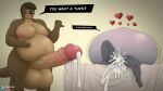  &lt;3 absurd_res anthro balls bed big_balls big_penis bodily_fluids cum cum_drip dialogue dripping duo excessive_cum excessive_genital_fluids eyewear female furniture gabe_(ratchetsly) genital_fluids genitals glasses hi_res huge_balls huge_penis hyper hyper_balls hyper_cum hyper_genitalia hyper_penis leaking_cum looking_at_viewer male male/female mammal mouse murid murine musclegut mustelid open_mouth otter overweight penis psychoticwalrus question_to_viewer rodent sarah_(ratchetsly) smile 