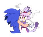 anthro black_nose blaze_the_cat blue_body blue_fur blush bodily_fluids clothed clothed_anthro clothed_female clothing domestic_cat duo eulipotyphlan felid feline felis female flirting flushed_face fully_clothed fully_clothed_anthro fully_clothed_female fur gloves green_eyes hand_holding handwear hedgehog hi_res male mammal multicolored_body multicolored_fur pink_inner_ear purple_body purple_fur purring quavernsfw quills_(anatomy) sega sonaze sonic_the_hedgehog sonic_the_hedgehog_(series) speech_bubble sweat sweatdrop tail tail_motion tailwag tan_arms tan_body yellow_eyes