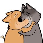 1:1 2025 3_fingers absurd_res alpha_channel anthro artist_logo blush blush_lines bodily_fluids canid canine canis canon_couple colored daboxx deep_kiss diane_foxington digital_media_(artwork) dreamworks duo eyes_closed female fingers fox fur grey_body grey_fur hi_res hug kissing logo male male/female mammal meme mr._wolf_(the_bad_guys) orange_body orange_fur outline romantic romantic_couple saliva simple_background the_bad_guys transparent_background white_outline wolf yoshi_and_toad_kissing
