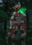  2023 detailed_background digital_media_(artwork) forest machine night outside plant rhaenjarr robot solo tree 