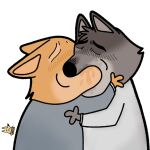 1:1 2025 3_fingers absurd_res alpha_channel anthro artist_logo blush blush_lines bodily_fluids canid canine canis canon_couple clothed clothing colored daboxx deep_kiss diane_foxington digital_media_(artwork) dreamworks duo eyes_closed female fingers fox fur grey_body grey_fur hi_res hug kissing logo male male/female mammal meme mr._wolf_(the_bad_guys) orange_body orange_fur outline romantic romantic_couple saliva simple_background suit the_bad_guys transparent_background white_outline wolf yoshi_and_toad_kissing