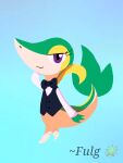  female fulgito_ast generation_5_pokemon hi_res nintendo pokemon pokemon_(species) snivy solo vnivy 