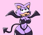  anonymous_artist anthro breasts canid canine female fox fur looking_at_viewer mammal purple_body purple_fur rain_(ttcc) seductive solo succubus toontown_corporate_clash toontown_online toony 