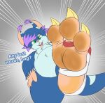 3_toes absurd_res ambiguous_gender anthro barefoot belly blue_body chua claws clothing dirty dirty_feet feet fluffy fluffy_chest foot_fetish foot_focus footwear fur fur_markings green_eyes grin grinding grinning_at_viewer hi_res lighter_belly looking_at_viewer luna_muenster_(fursona) lunamuenster mammal markings micro motion_lines paws rodent simple_background smelly smelly_feet smile smiling_at_viewer soles solo spread_toes stirrup_legwear stomping teeth_showing thick_thighs toe_claws toes tongue wildstar wrinkled_feet wrinkles