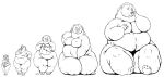  absurd_res anthro bear belly belly_overhang bent_legs big_breasts big_butt blush breasts butt chubby_anthro chubby_belly chubby_cheeks chubby_female clothed clothing curvy_figure feet female growing growth growth_sequence hair hi_res huge_breasts huge_butt huge_hips huge_thighs kneeling larger_female legs_together line_art long_hair looking_at_viewer macro mammal meanybeany navel nude overweight overweight_female pinup pose pudgy_belly sexy_eyes shame sitting sitting_on_ground size_difference size_transformation smile solo standing thick_neck thick_thighs torn_clothing touching_own_breast touching_thigh transformation ursine weight_gain wide_hips 