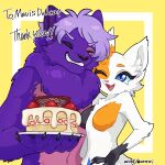  &lt;3 anthro birthday birthday_cake black_body black_fur blue_body blue_eyes blue_fur cake calico_cat claws delilah_delcat dessert domestic_cat duo eyes_closed felid feline felis female food fur hi_res lavender_hair looking_up male mammal mavis_delcat mother mother_and_child mother_and_son multicolored_body multicolored_fur one_eye_closed open_mouth orange_body orange_fur parent parent_and_child pink_body pink_fur purple_body purple_fur size_difference smile son text tuft urotori white_body white_fur 