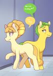  antelon aunt_orange_(mlp) blonde_hair equid equine female feral friendship_is_magic green_hair hair hasbro hi_res husband_and_wife male mammal married_couple mature_female my_little_pony uncle_orange_(mlp) yellow_body 