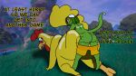absurd_res aggressive all_fours anthro avian beak bent_over big_butt bird black_eyes butt chameleon chicken dialogue dominant dominant_male duo epic_games ernie_the_giant_chicken family_guy feathers fortnite fortnite:_battle_royale from_behind_position galliform glistening glistening_body green_body hand_on_butt hi_res huge_butt insult_of_endearment lizard looking_back male male/male phasianid reptile scalie sex tail text thrusting vandoughy wobbling yellow_body yellow_feathers ziggy_(fortnite)