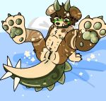 accessory andromorph anthro anus bedroom blush canid canine canis collar dinodog_(species) dinosaur domestic_dog feet flower flower_in_hair fungus genitals glistening glistening_body hair hair_accessory hindpaw horn intersex lying mammal mossypup mushroom nude on_back onewackrat ornithischian pawpads paws petals plant prehistoric_species reptile scalie shy solo spikes spread_legs spreading stegosaurian stegosaurus thyreophoran trans_(lore) trans_man_(lore) vulva waiting