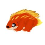 alpha_channel ambiguous_gender beady_eyes claws digital_media_(artwork) dynamons elemental_creature feral fire fire_creature fur kizi low_res mammal minish4rk porcupine pyropine red_body rodent simple_background tan_body transparent_background whiskers yellow_body