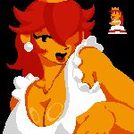 breasts female gaming hi_res human humanoid mammal mario_bros mifdraws mifiles nintendo not_furry princess_peach solo