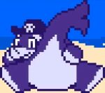 anthro butt captain_orco(plasma_drax) cetacean dolphin looking_at_viewer male mammal marine oceanic_dolphin orca pirate_captain pirate_hat plasma_drax presenting presenting_hindquarters smile solo toothed_whale