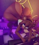 3d_(artwork) absurd_res animatronic anthro balls bear big_balls big_butt big_penis blue_eyes bottle butt checkered checkered_floor container digital_media_(artwork) erection femboy five_nights_at_freddy's freddy_(fnaf) fredina's_nightclub frenni_(cryptiacurves) genitals glowing glowing_eyes hi_res huge_butt huge_filesize humanoid_genitalia humanoid_penis hyper hyper_butt inside jordevoir_(artist) machine male mammal penis robot scottgames scut_tail short_tail solo tail