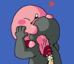 anon balls blush bodily_fluids cum cum_in_throat cum_inside deep_throat face_fucking face_hugging face_squish foreskin genital_fluids genitals glans heart_symbol holding_partner human internal irrumatio kirby kirby_(series) male male/male mammal nintendo oral oral_penetration penetration penile penis penis_in_mouth pink_balls pink_blush pink_foreskin pink_penis red_glans sex squish waddling_head yolka