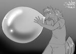  anthro balloon balloon_fetish blowing clothed clothing digital_drawing_(artwork) digital_media_(artwork) equid equine horse inflatable inflation male mammal patreon reward shocked sketch solo sunny_way surprised_expression 