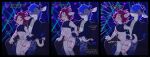  abdominal_bulge absurd_res anal anal_penetration anthro attribute_theft bodily_fluids bottomwear bovid caprine clothing cum cum_while_penetrated dialogue dreddy_(dreddyhypno) duo genital_fluids genitals giraffe giraffid goat hi_res horn imp jacket male male/male mammal mazmaven pants penetration penis rave size_theft spade_tail tail topwear 