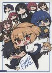  1boy 6+girls :d ahoge apron arcueid_brunestud black_eyes black_hair black_ribbon black_skirt blonde_hair blue_eyes blue_hair blue_jacket blue_pants blue_skirt blush blush_stickers boots bow breasts brown_boots brown_hair brown_kimono chan_co chibi chibi_only ciel_(tsukihime) cleavage crossed_arms dr._arach fang formal_clothes glasses green_bow grey_eyes grey_hoodie grey_skirt hair_intakes hisui_(tsukihime) hood hoodie huge_breasts jacket japanese_clothes jewelry kimono kohaku_(tsukihime) lab_coat laughing long_skirt looking_at_viewer maid maid_apron maid_headdress miniskirt multiple_girls necklace noel_(tsukihime) official_art one_eye_closed open_clothes open_jacket pants pantyhose pink_hair purple_hair red_bow ribbon saiki_mio school_uniform shirt short_hair sidelocks skirt smile souya_high_school_uniform sweat sweater third-party_source tohno_akiha tohno_shiki tongue tongue_out tsukihime tsukihime_(remake) turtleneck turtleneck_sweater twintails two_side_up vest white_shirt white_sweater yellow_vest yumizuka_satsuki 