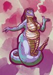 anthro female hi_res living_tail long_tail reptile reptilian_boxer scalie snake snake_tail solo tail unusual_anatomy unusual_tail
