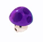  artist_name ben-day_dots commentary from_above full_body hightguy mushroom no_humans plants_vs._zombies puff-shroom_(plants_vs._zombies) purple_eyes screentones solo white_background 