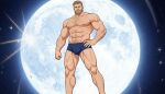  1boy ai-generated bara commentary english_commentary male_focus non-web_source 